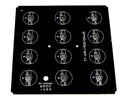 12W 125x125mm RGB LED High Power Rectangular Aluminum Plate 4 Series Connections 3 Parallel connections Common Anode