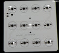 12W 125x125mm LED High Power Rectangular Aluminum Plate 12 Series Connections