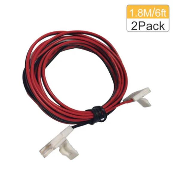 2 Pack (2016 Updated Version) Solderless Jumper Snap Down 2Conductor LED Strip Connectors for 10mm Wide SMD5050 Single Color Flex LED Strips