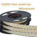 12V 2835LED DOUBLE ROW STRIP LIGHT 480LEDS/METER 12V2835 LOW VOLTAGE HIGH BRIGHTNESS STRIP LIGHT 5M (16.4FT)  2835STRIP LIGHTSS