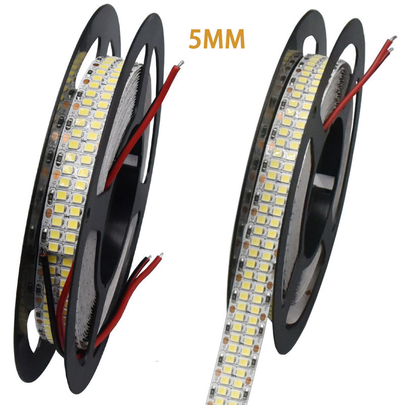 12V 2835LED DOUBLE ROW STRIP LIGHT 480LEDS/METER 12V2835 LOW VOLTAGE HIGH BRIGHTNESS STRIP LIGHT 5M (16.4FT)  2835STRIP LIGHTSS