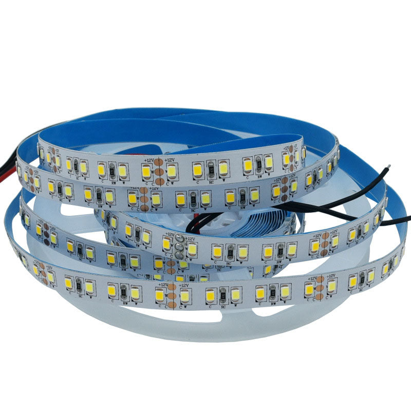 12V2835 LED TWO-COLOR TEMPERATURE BARE BOARD STRIP LIGHT 120LEDS/METER HIGH BRIGHTNESS STRIP LIGHT 5M (16.4FT) 600LEDS 2835 STRIP LIGHTS