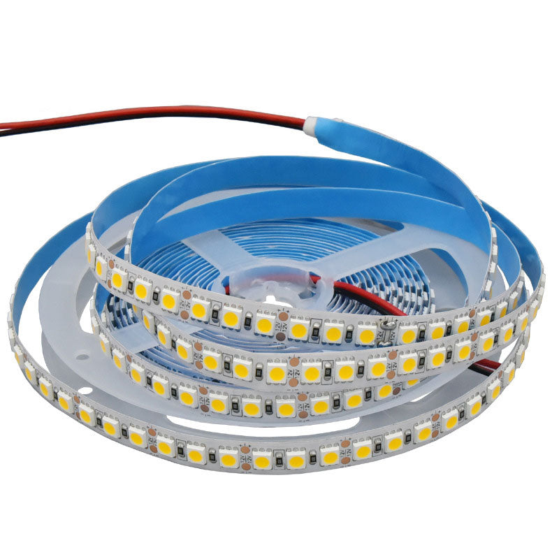 12V 5050LED SINGLE ROW STRIP LIGHT 120LEDS/METER 12V5050 LOW VOLTAGE HIGH BRIGHTNESS STRIP LIGHT 5M (16.4FT)  5050STRIP LIGHTSS