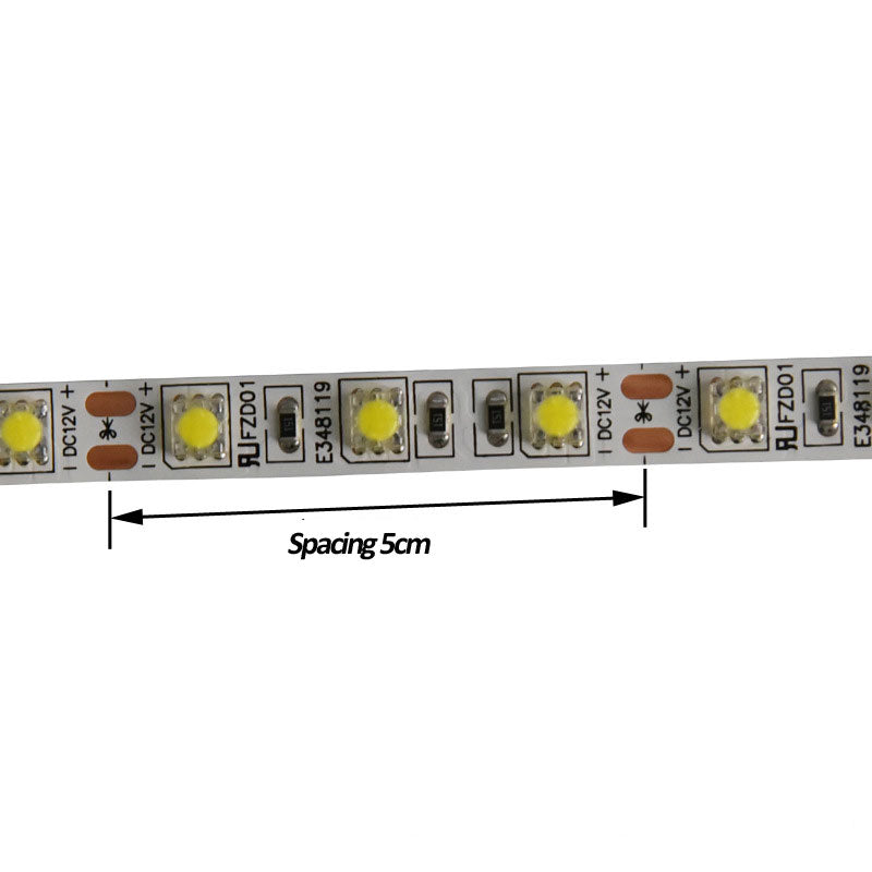LED LIGHT STRIP 5050 BRIGHT 12V60 LIGHT TRANSPARENT LIGHT BEAD ANTI-VULCANIZATION SHOWCASE CABINET LIGHT STRIP FACTORY SPOT
