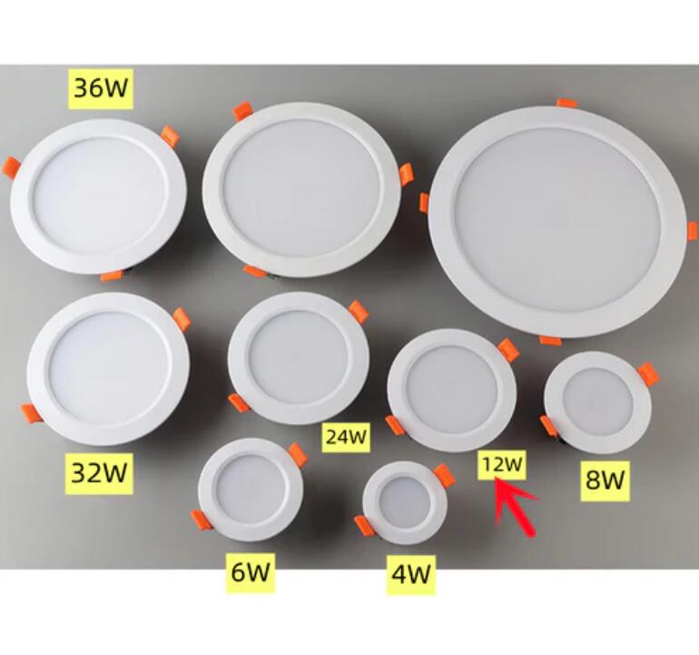 4 Pack RGBW Super Bright Modern Recessed LED Lighting 12/24W 12/24V White Round Embedded LED DownLights Aluminum Indoor Ceiling Downlight Hotel Lighting Bar Lighting Dancing Room Lighting Restaurant Lighting