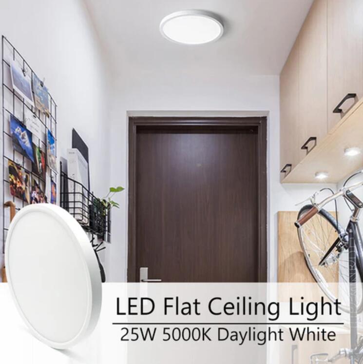 2 Pack 12 Inch Modern LED Ceiling Light Flush Mount 24W Kitchen Bedroom Bathroom Lamp