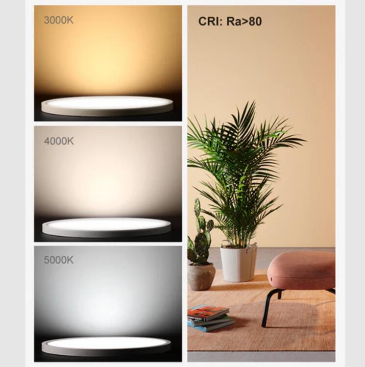 18.9 Inch 36W Ultrathin Modern LED Ceiling Light for Bedroom, Kitchen, Bathroom
