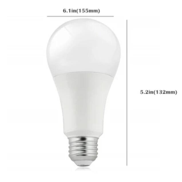 6 Pack 18Watt 1400LM G80 LED Bulb Light (100W Equivalent) E27 Screw Base 100-240V AC Non-dimmable 80mm White Light LED Globe