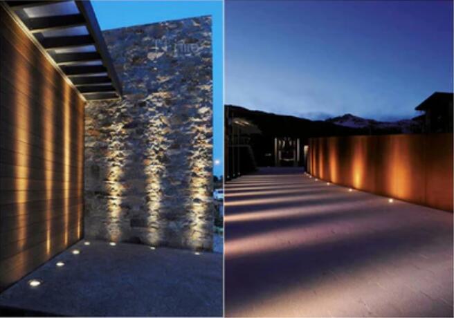 8PCS Pack 1W DC12V-24V IP67 15° Angle Waterproof Garden Stainless Steel Wall Corner Light Outdoor Spot LED Step Light