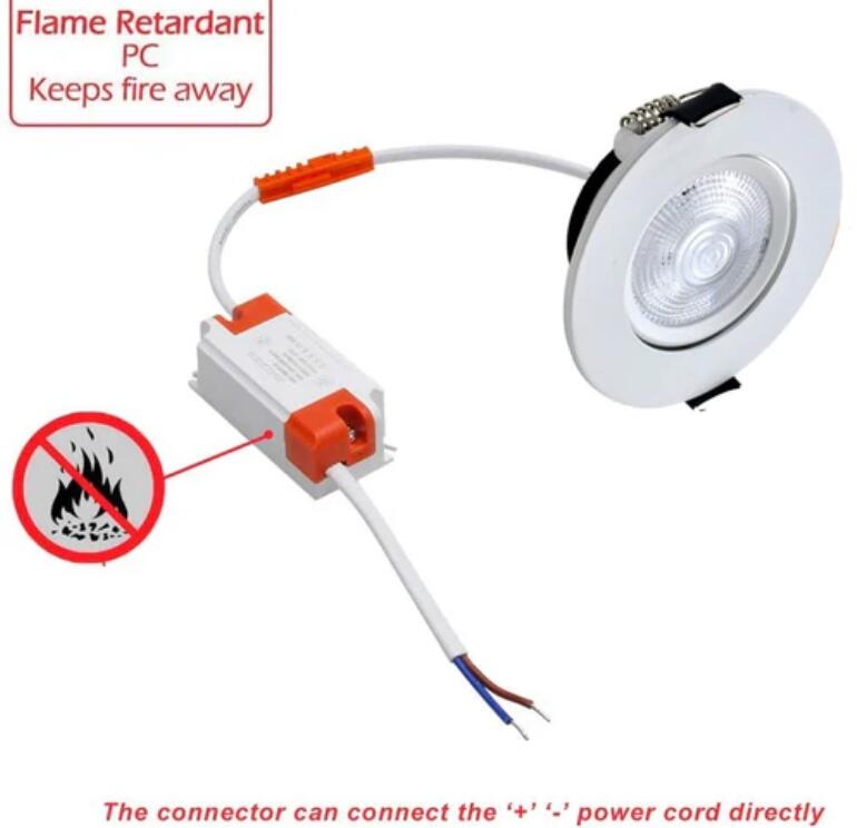 1inch Thick Low Profile LED Downlight 3W 2'' CRI80 Anti-glare Diffuser Ceiling Light