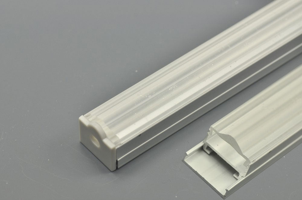 LED  aluminum Channel  with Clear Lenses Diffuser (WxH):16.9 mm x 6.1mm 1 meter (39.4inch)  LED Profile