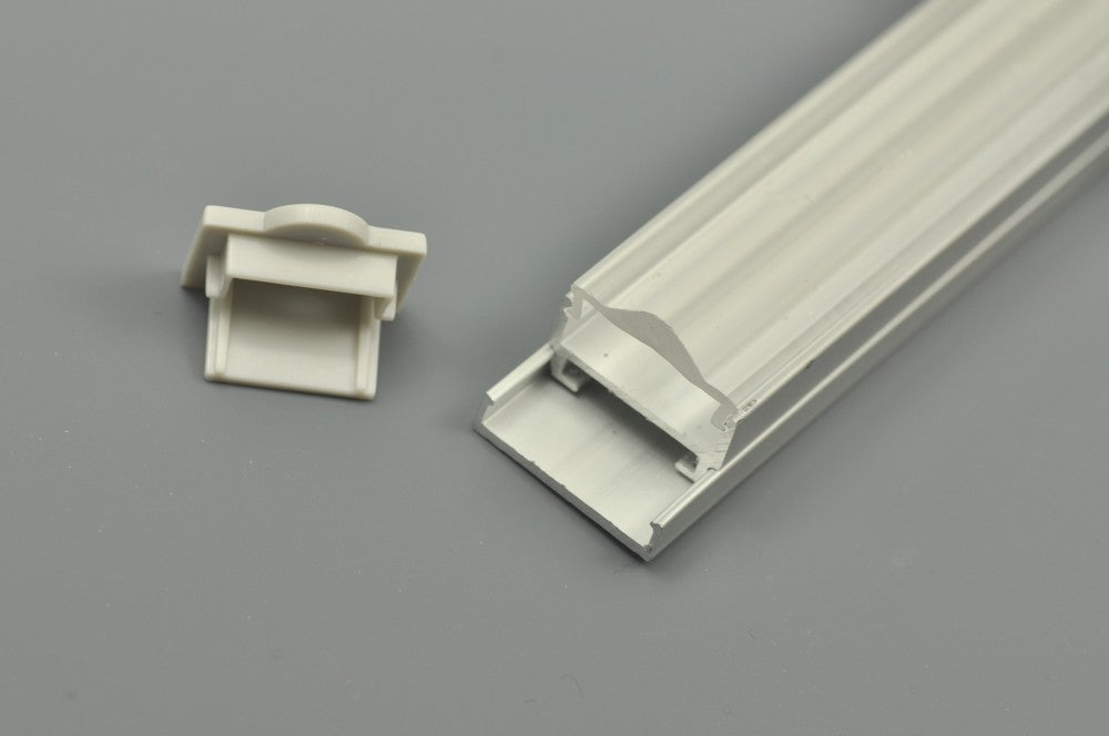 LED  aluminum Channel  with Clear Lenses Diffuser (WxH):16.9 mm x 6.1mm 1 meter (39.4inch)  LED Profile