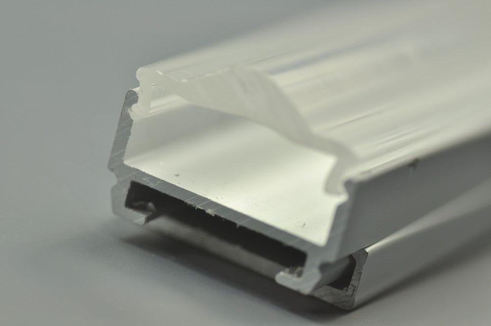 LED  aluminum Channel  with Clear Lenses Diffuser (WxH):16.9 mm x 6.1mm 1 meter (39.4inch)  LED Profile