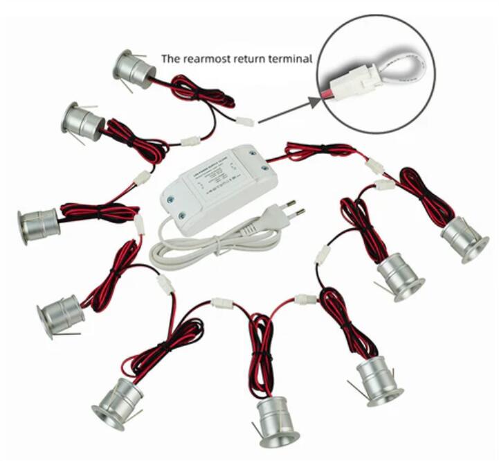 110v/220v AC Dimmable Anti-Fog Downlight Set Angle 30°/120° Opening 25mm Mini Star Lights Kit