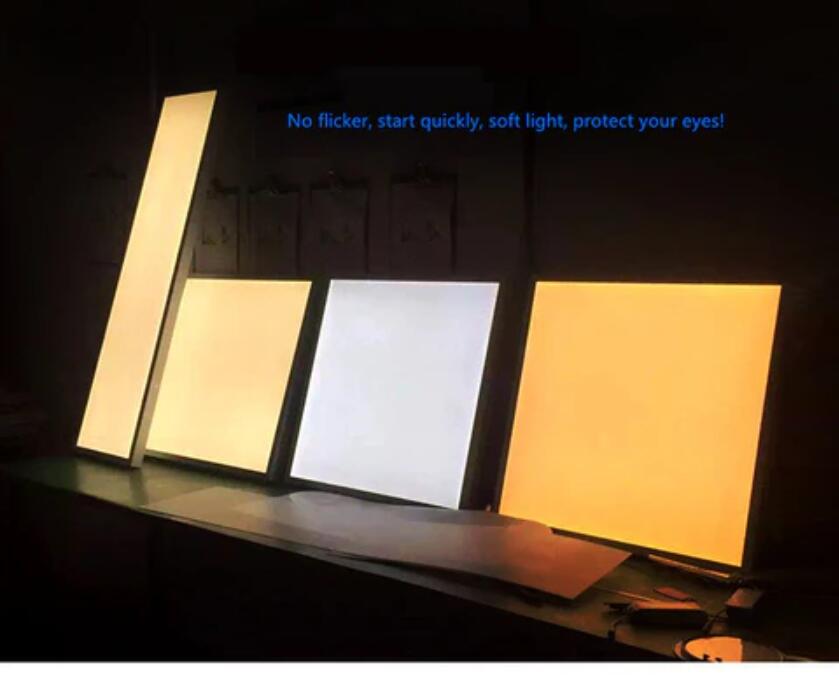 1'x1' (295x295mm) 12W LED Panel Light in 0.39'' (10mm) Thick White Trim Flat Sheet Panel Lighting Board Super Bright Ultra Thin Glare-Free