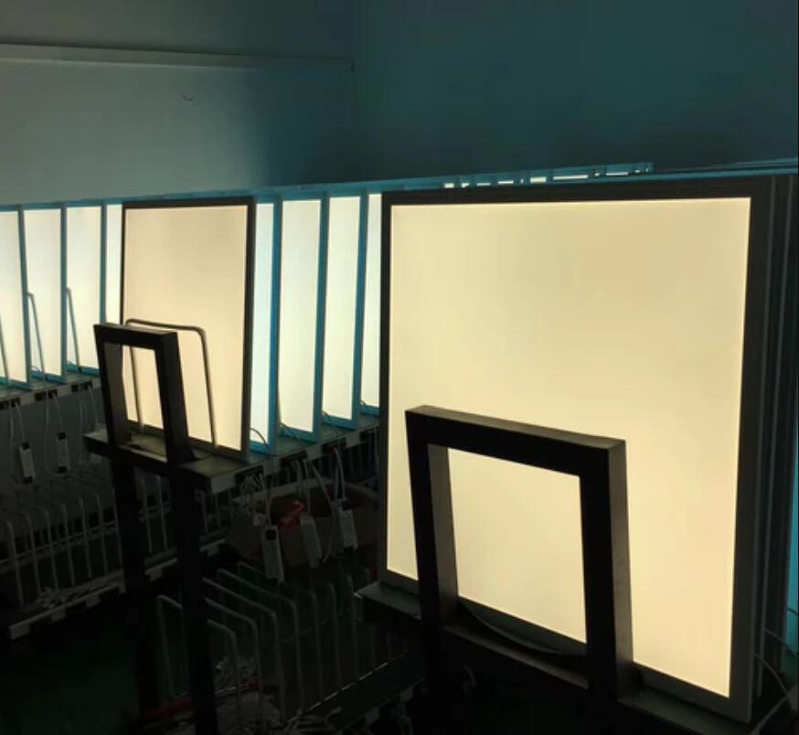 1'x2' (295x595 mm) 24 Watt LED Panel Light in 0.39'' (10mm) Thick White Trim Flat Sheet Panel Lighting Board Super Bright Ultra Thin Glare-Free