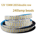12V 2835LED DOUBLE ROW STRIP LIGHT 240LEDS/METER 12V2835 LOW VOLTAGE HIGH BRIGHTNESS STRIP LIGHT 5M (16.4FT)  2835STRIP LIGHTSS