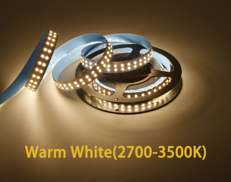 12V 2835LED DOUBLE ROW STRIP LIGHT 240LEDS/METER 12V2835 LOW VOLTAGE HIGH BRIGHTNESS STRIP LIGHT 5M (16.4FT)  2835STRIP LIGHTSS