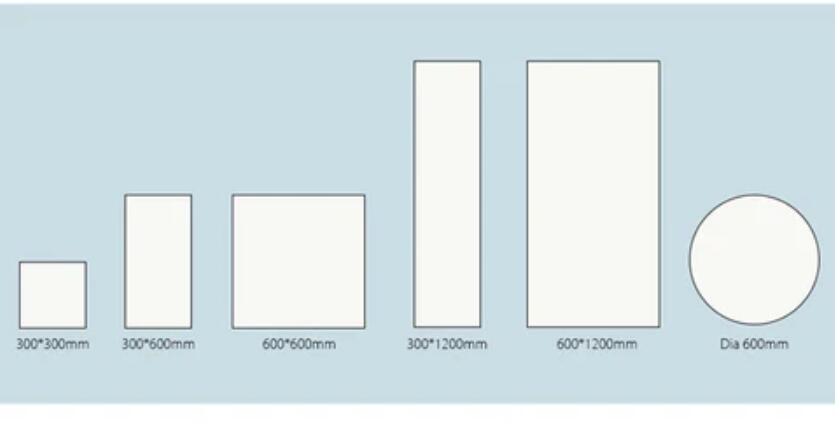 2'x4' (595x1195mm) 60W LED Panel Light in 0.39'' (10mm) Thick White Trim Flat Sheet Panel Lighting Board Super Bright Ultra Thin Glare-Free