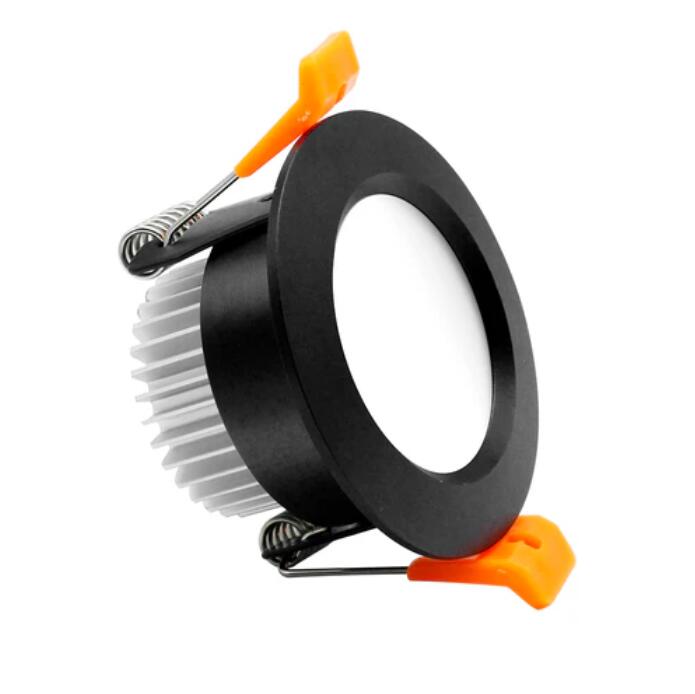 4 Pack 2 Inch Dimmable LED Downlight, 3W(35W Halogen Equivalent) Black Trim LED Ceiling Light