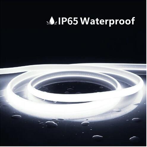 Free Shipping 164Feet 110V AC / 220V AC Spotless FCOB LED Flexible Strip Light, IP65 Waterproof High Brightness with Inline Switch