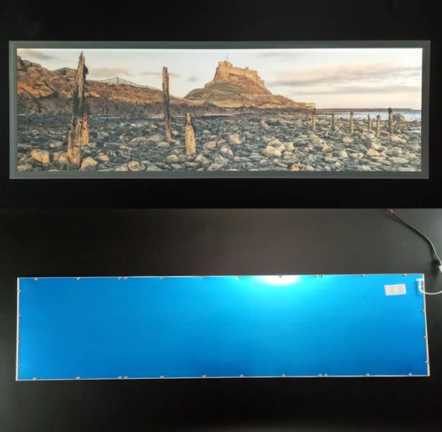 5 PACK LED Skylight 1x4FT - 300*1200mm 36W 3060LM Blue Sky LED Flat Panel Light Framed For Ceiling Decoration