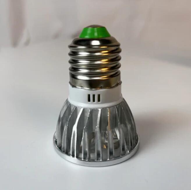 4Pack 3W(3x1W) 120V/220V AC LED Spotlight E27 Screw Base LED Light Bulb Aluminum Housing 30° Beam Angle