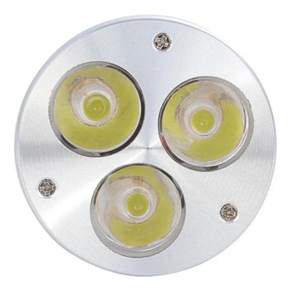 4Pack 3W(3x1W) 120V/220V AC LED Spotlight GU10 Bi-Pin Base LED Light Bulb Aluminum Housing 30° Beam Angle