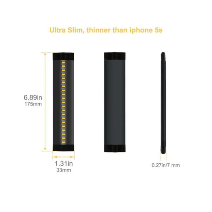6 inch CRI90 SMD2835 3W 160LM Dimmable LED Under Cabinet Light DC 5V / 12V Black / Silver Finish Color Ultra Thin Stick On Under Counter Lighting