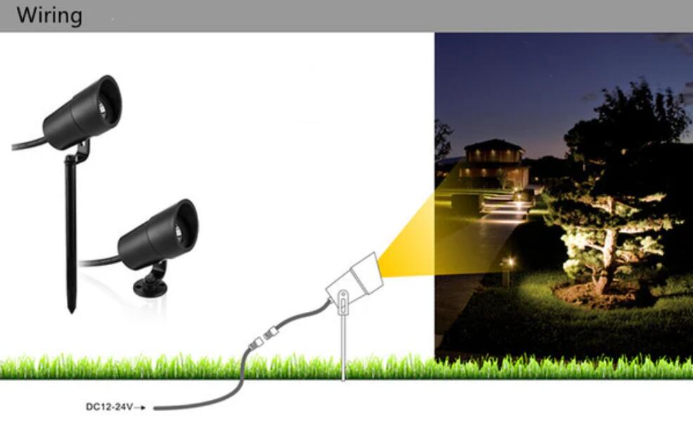 8pcs Pack 3W 5W LED Path Lights for Garden Lighting, IP67 Waterproof Inground LED lights for Lawn Lighting and Outdoor Wall light