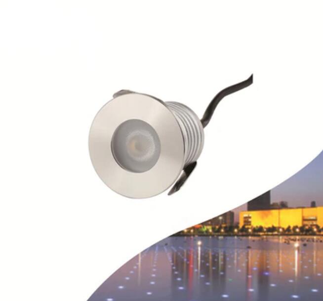 8PCS Pack 3W IP68 Underwater LED Lights Round Stainless Steel Cover Villa Garden Swimming Pool LED Light