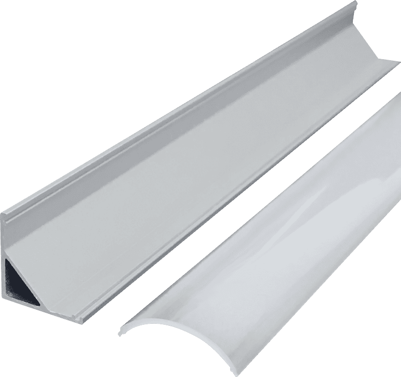 45 degree right angle line light hard light strip shell aluminum groove 1616
