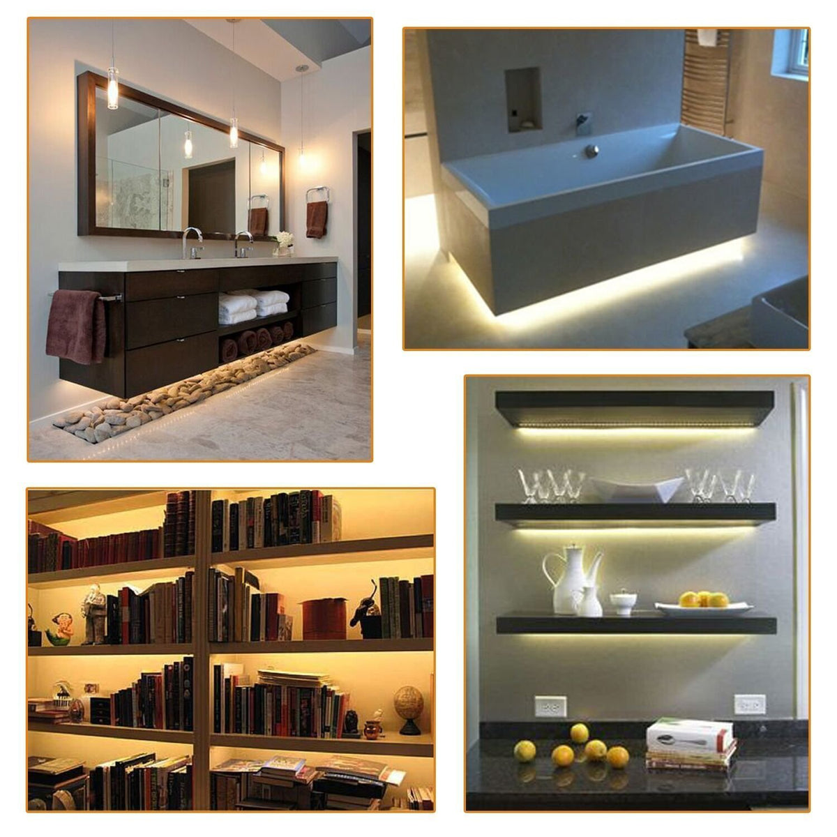 Motion Activated  LED Bed Light Automatic Strip Lighting Kit(Double Bed Kit)