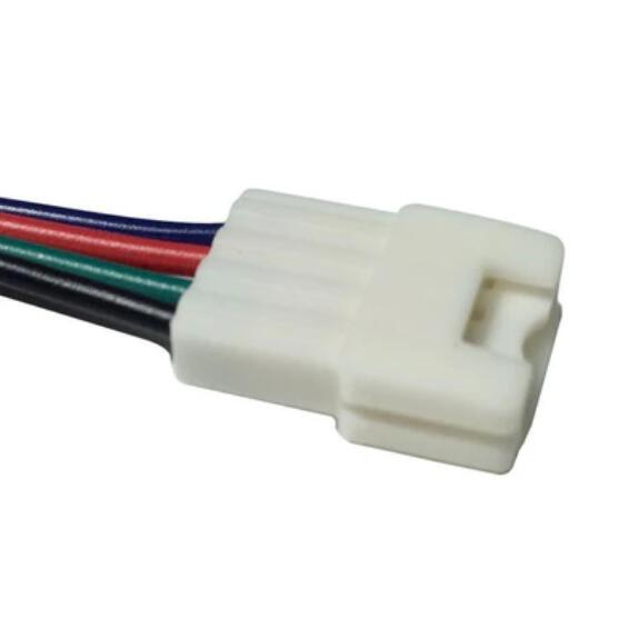 2 Pack (2016 Updated Version) Solderless Jumper Snap Down 4Conductor LED Strip Connectors for 10mm Wide SMD5050 RGB Color Flex LED Strips