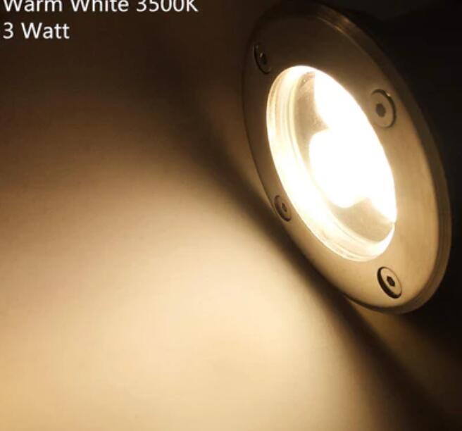 4 Pack 3W Outdoor Landscape Lights 12V Warm White 300 Lumens Waterproof IP67 Garden Lights