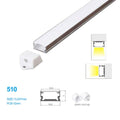 13.2*7 MM Ceiling/Wall Mounted LED Aluminum Profile with Flat Cover for LED Strip Lighting System