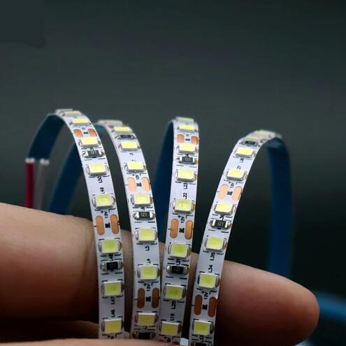 5MM Wide SMD2835-600 120LEDs per Meter CRI95 White Color Flexible LED Strip 12V 16.4FT (5Meters) Roll Non-waterproof