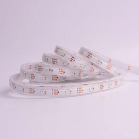 DC 5V SK6812 Individually Addressable LED Strip Light 5050 RGBW 16.4 Feet (500cm) 30LED/Meter LED Pixel Flexible Tape White PCB