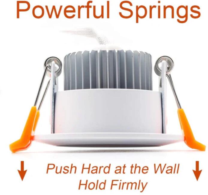 10 Pack 5W Dimmable Antifog LED Downlight CRI80 Flat Diffuser Ceiling Light -2.56'' Cutout