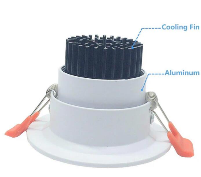 5W Dimmable COB LED Downlight Light Cut-out 2.5in (65mm) 60 Beam Angle 50W Halogen Bulbs Equivalent
