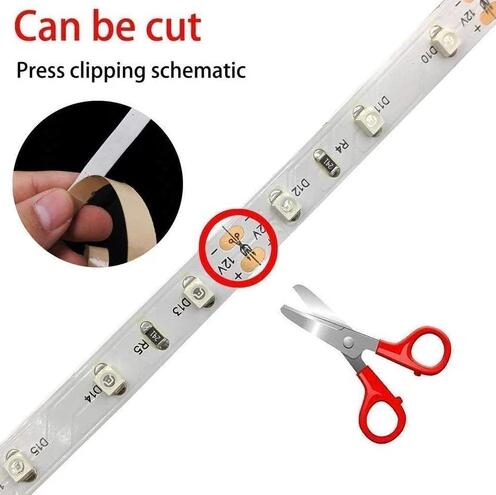 60W UV Black Light LED Strip, 16.4FT/5M 2835 300LEDs 365nm LED Tape for Curing