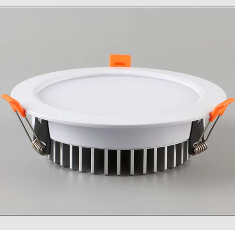 4 Pack RGBW Super Bright Modern Recessed LED Lighting 6W/8W 12V White Round LED Embedded Panel Lights Aluminum Indoor Ceiling Downlight Hotel Lighting Bar Lighting Dancing Room Lighting Restaurant Lighting