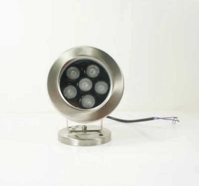 4 Pack 6W LED Under Water Light, Stainless Steel Housing, 113mm in Diameter, Single Color DC24V, IP68 Waterproof Fountain Light