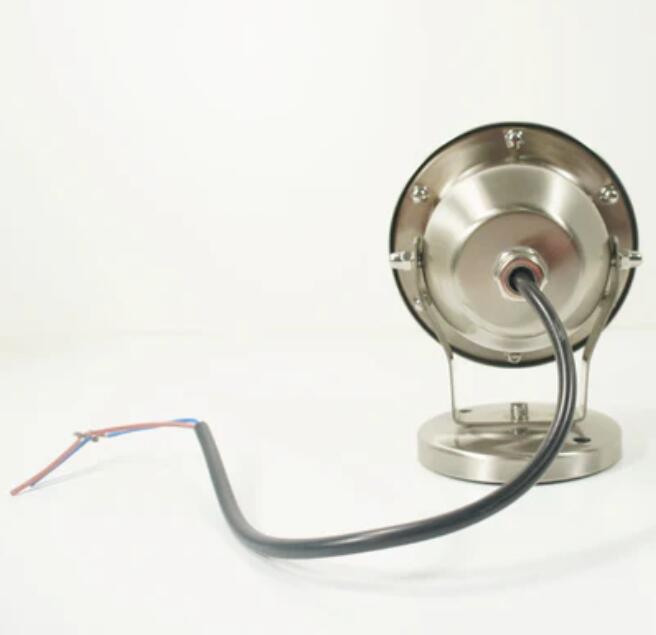 4 Pack 6W LED Under Water Light, Stainless Steel Housing, 113mm in Diameter, Single Color DC24V, IP68 Waterproof Fountain Light