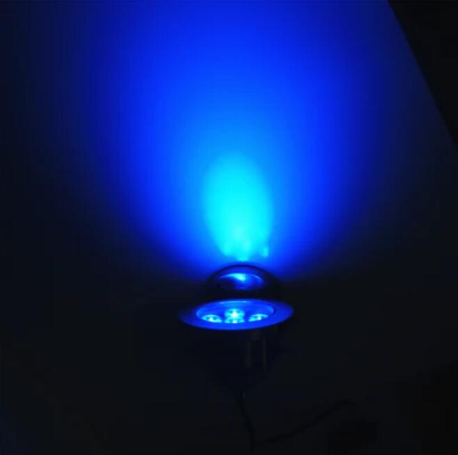4 Pack 6W LED Under Water Light, Stainless Steel Housing, 113mm in Diameter, Single Color DC24V, IP68 Waterproof Fountain Light