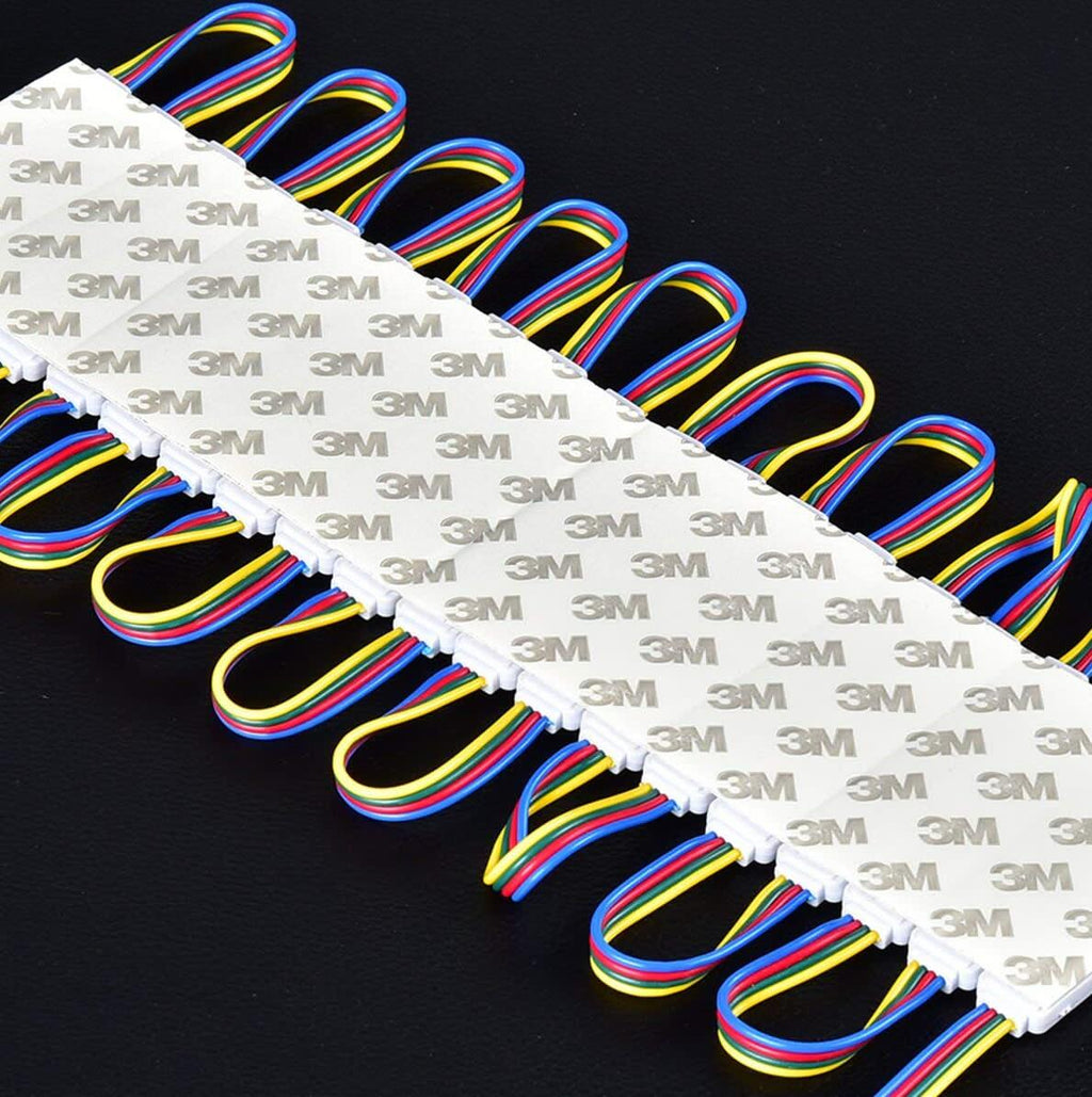 20pcs/pack RGB Color Changing 5050 3 LED Light Module 12V 160° Beam Waterproof IP67 for Outdoor Led StoreFront Signage Lighting