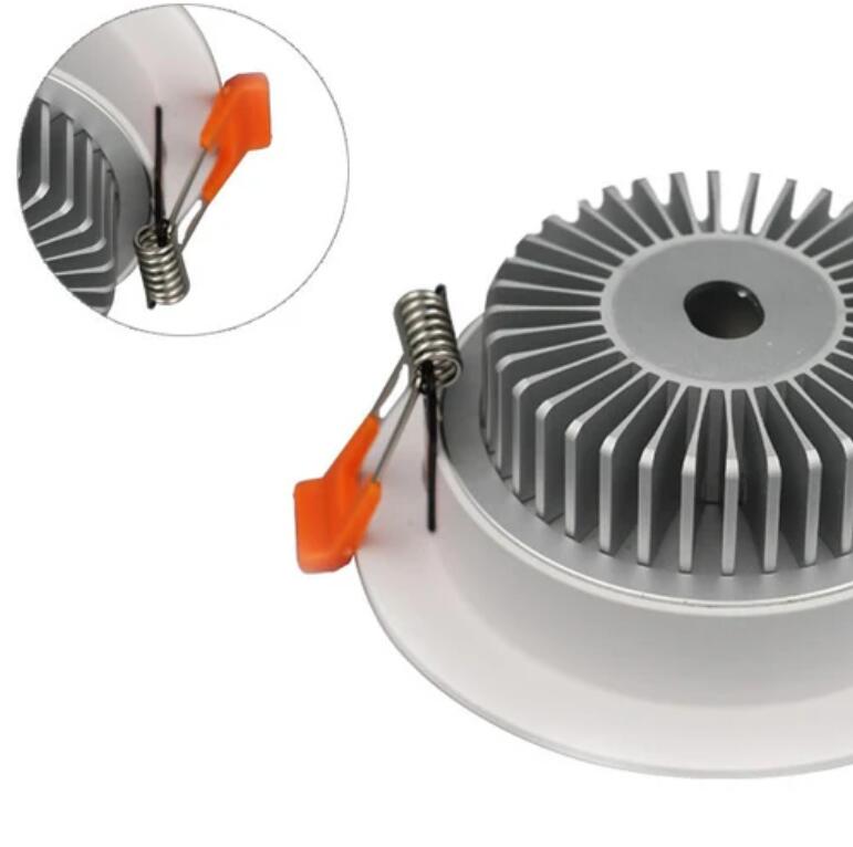 10 Pack 7W 500LM Dimmable Antifog LED Downlight CRI80 Flat Diffuser Ceiling Light -3-3/8'' Cutout