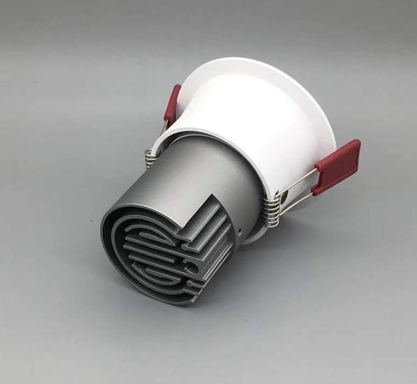 7W Downlight Led Spotlight Aluminum Embedded Anti-glare Aisle Light Home Background Wall Ceiling Light