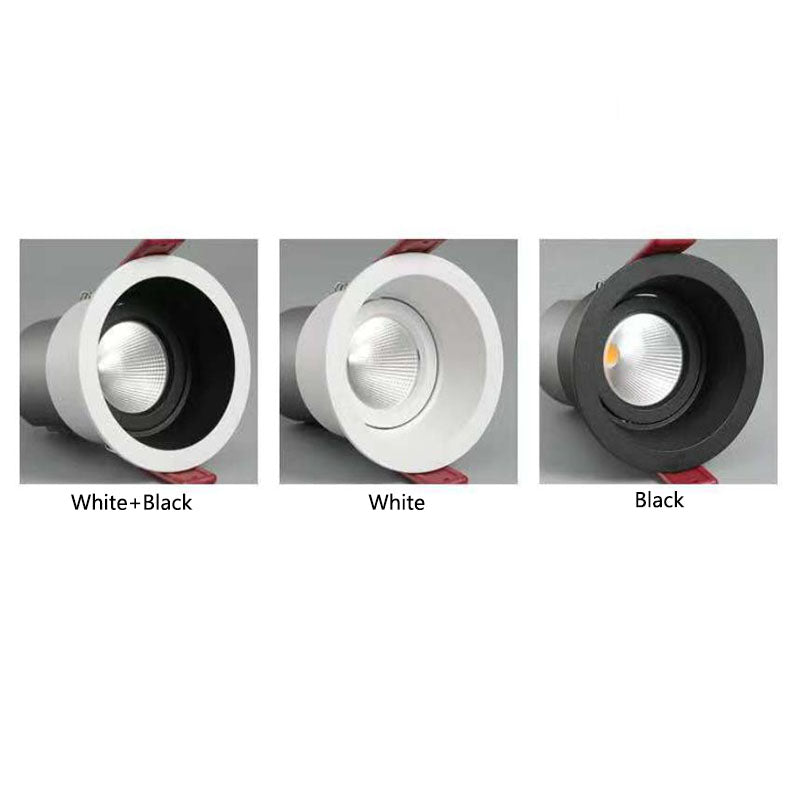 7W Downlight Led Spotlight Aluminum Embedded Anti-glare Aisle Light Home Background Wall Ceiling Light