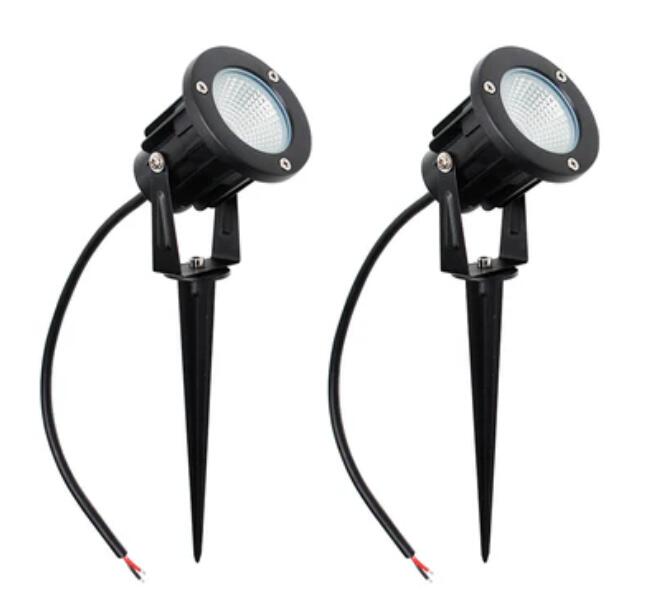 8W Warm White LED Landscape Lights 12V Waterproof Garden Pathway Lights Outdoor Spotlights